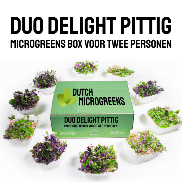 Duo Delight épicé Boîte durable Microgreens pour deux personnes